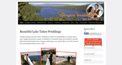 Desktop Screenshot of laketahoeweddinginfo.com